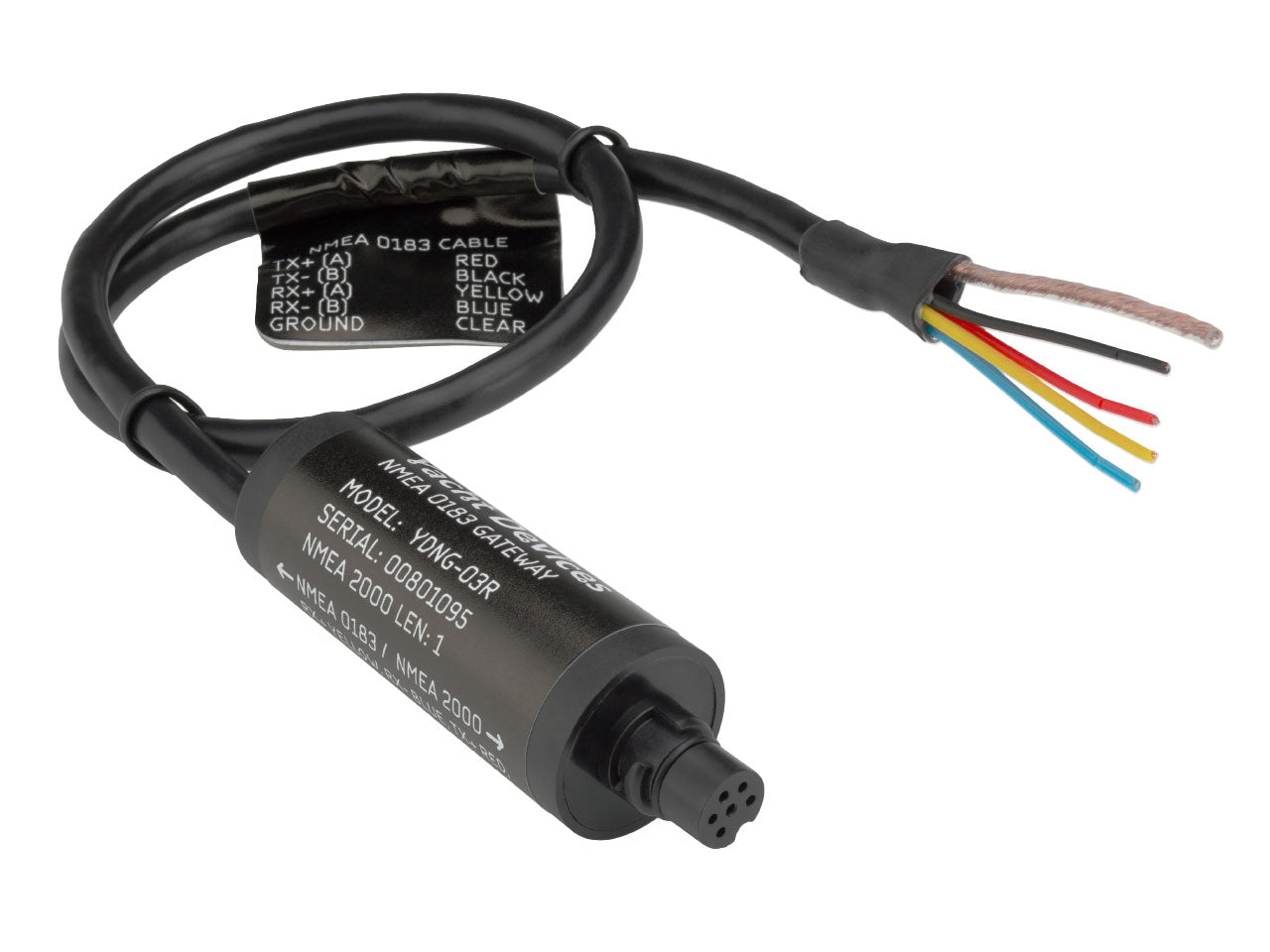 NMEA 0183 Gateway YDNG-02 - Compatible with NMEA 2000 (DeviceNet) Micro Male - 2 Dogs Marine