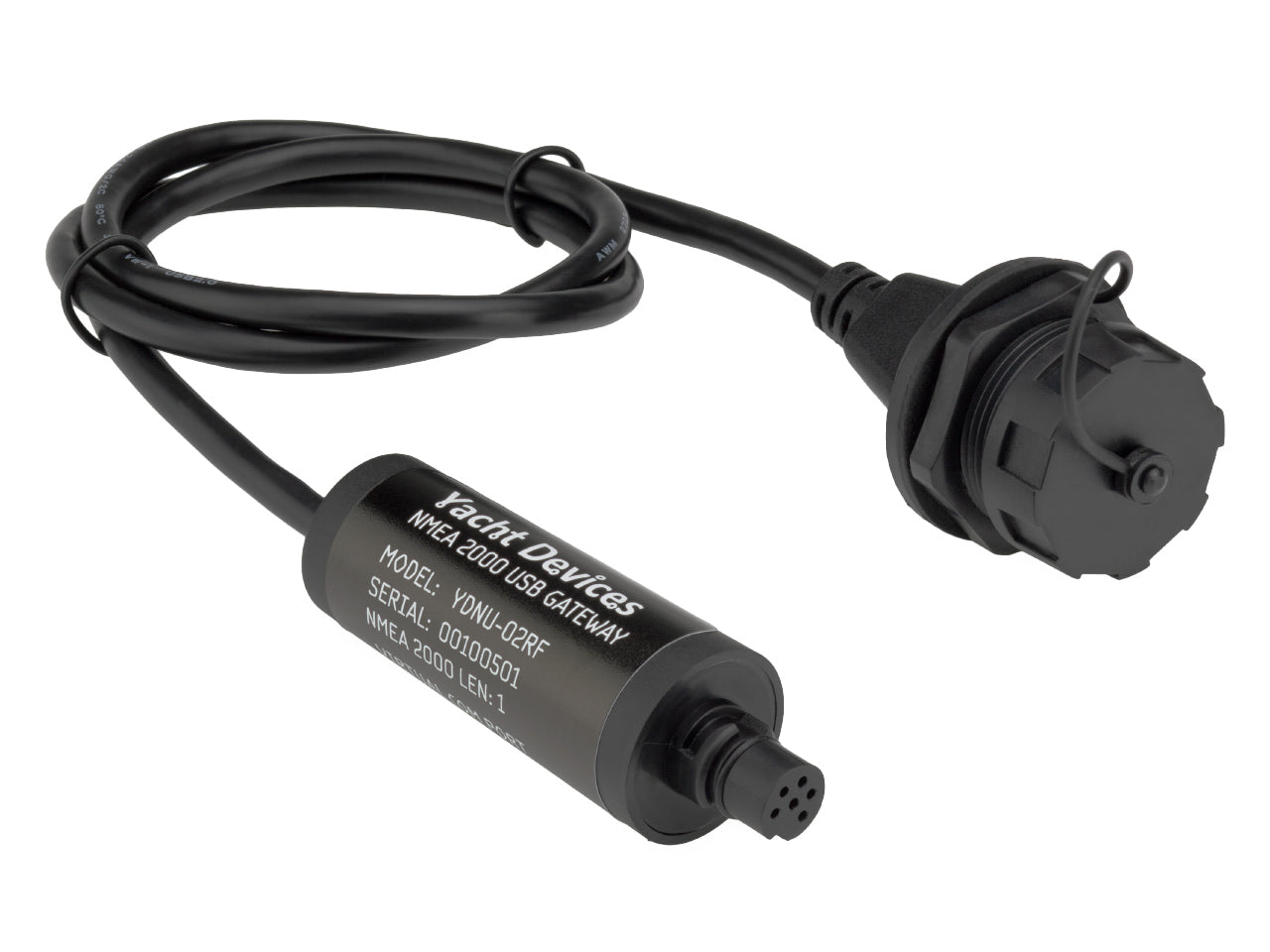 NMEA 2000 USB Gateway YDNU-02 - Compatible with NMEA 2000 (DeviceNet) Micro Male, model with USB Type A Male connector - 2 Dogs Marine