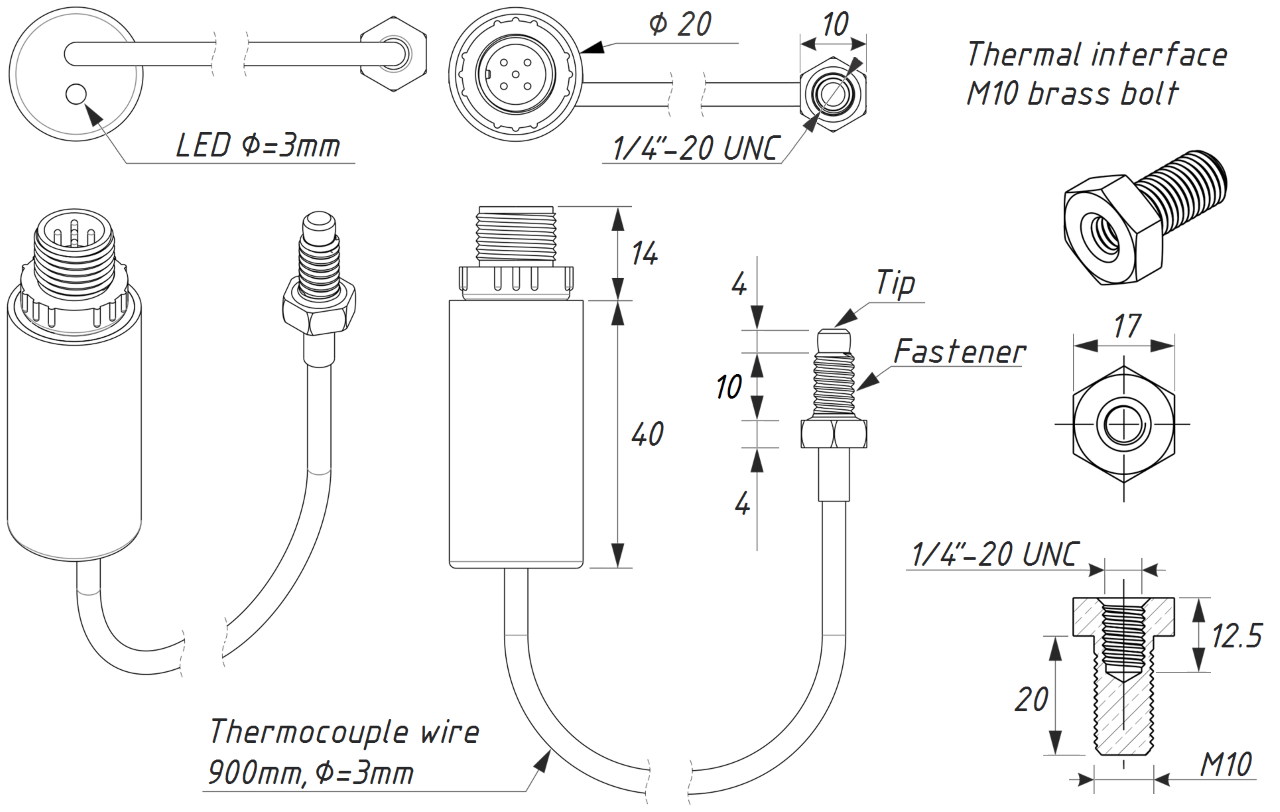 Exhaust Gas Sensor - YDGS-01N and YDGS-01R - 2 Dogs Marine